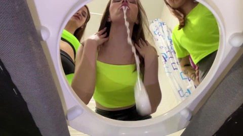 You Are A Human Trash Can For Spitting, Nail Dust, Snot, Earwax From Three Mistresses (Femdom POV)