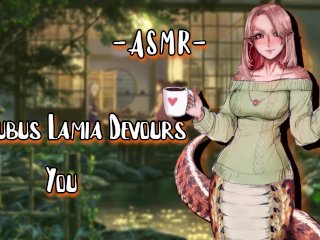 ASMR [EroticRP] Succubus Lamia Devours You [Binaural/F4M][EarEatting] [Milf]