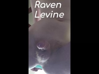 Trans Girl Fucks Herself with Knotted Dildo, Takes Knot. You Watch from Below