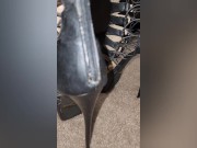 Preview 5 of Cumshot on wife's high heel shoes!
