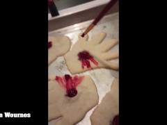 Nude snow bunny baking Easter cookies for more go to onlyfans/eileenwournousx