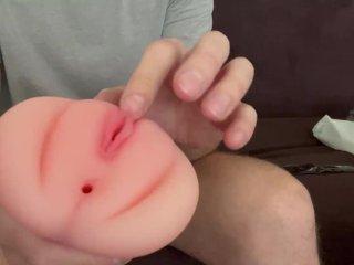 Testing Masturbator pocket pussy.