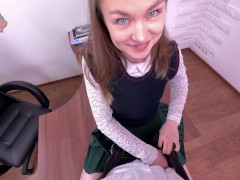 I SEDUCED MY TEACHER RIGHT IN THE CLASSROOM - Screenshot 2 of 16 - Pussy