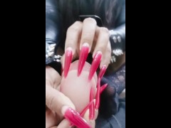 Nails on dildo