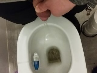 solo male, toilet, amateur, small penis