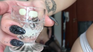 Do Ya Wanna Drink my Boyfriend's Sperm? cut clip of Vilu and Mi couple