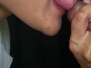 Preview 5 of Close up Blowjob. Cumshot. Oral Creampie