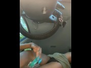 Preview 3 of 420 pretty  pussy ebony freak creams in car