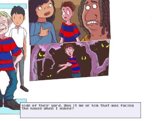 Succubus tricks young guy into sucking his dick