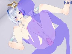 Amane Kanata and I have intense sex in the bedroom. - VTuber Hentai