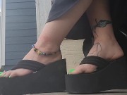Preview 3 of Goth girl with cute feet