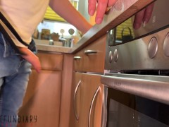 intense play with an uncut foreskin flaccid cock - biting, sucking and natural nails