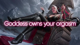 Goddess owns your orgasm. Mistress Margo