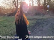 Preview 2 of German Teen first time naked outdoor