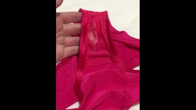 ASMR Beautiful Panties with Pussy Discharge, Lick Them! with Conversations
