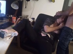 1185 - Amateur français, levrette, lingerie en satin, sexe habillé, pipe, anulingus