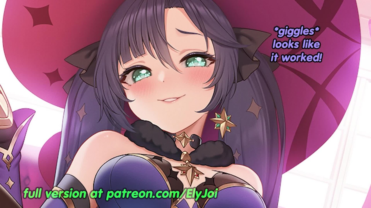 Hentai JOI Preview - Mona shrinks your dick(femdom, feet, humiliation)  April patreon exclusive