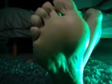 Male feet in 4K