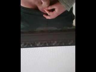 Jerk off in front of mirror