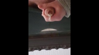 Jerk off in front of mirror