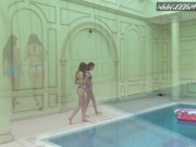 Preview 1 of Russian famous starting lesbians enjoy naked swimming