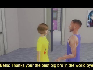 Lulu blows bella in the bathroom scene