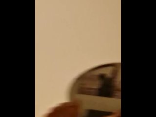 vertical video, magic mirror, caught on camera, female orgasm