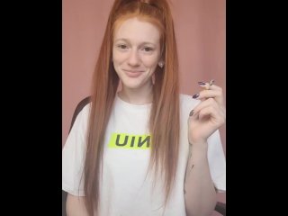 fetish, red hair, sfw, vertical video