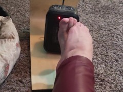 Warming my cold feet!