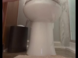 Sneaky milf pisses for her boy toi