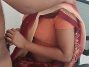 Preview 5 of අවුරුදු කුමාරයා | Sexy Agent Received Huge Cumshot After Interview (With Subtitles)