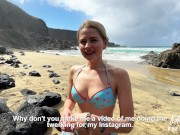 Preview 3 of I fucked a girl with a luxurious ass on the beach - CUM ALL OVER HER BOOTY
