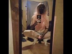 Stretching my pussy with bbc