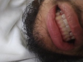 Primer Plano En Mis Dientes Sucios Boca De Cerdo