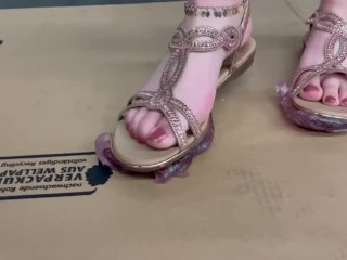 shoe, fetish, solo female, toes