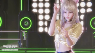 [MMD] T-ARA - Sugar Gratis Ahri Seraphine Akali Sexy Hot Kpop Dance League of Legends 4K ongecensureerd