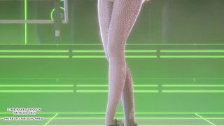 MMD T-ARA - Sugar Free Ahri Seraphine Akali Sexy Hot Kpop Dance League Of Legends 4K Uncensored