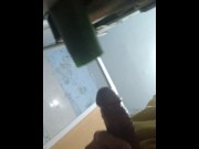 Preview 5 of YOUNG MAN IN GLASSES FUCKS WITH A NARROW TIGHT CUCUMBER 🤓🥒