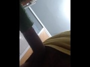 Preview 6 of YOUNG MAN IN GLASSES FUCKS WITH A NARROW TIGHT CUCUMBER 🤓🥒
