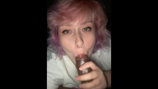 She Has A Very Attractive Dick In Her Mouth