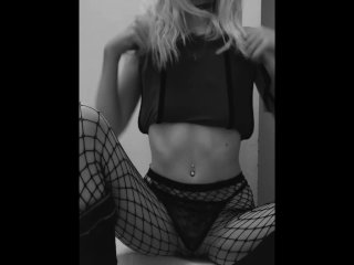 vertical video, sex toys, tattoo, blonde