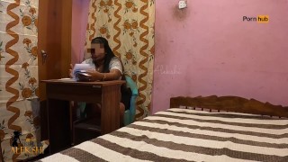 Indian Priya touches  cock while dirty talking with him