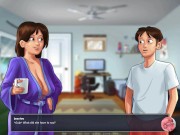 Preview 2 of Summertime saga #21 - My stepsister touches my big dick - Gameplay