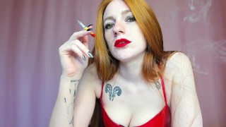 Smoking A Redhead