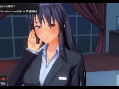 オナサポエロアニメ　ASMRボイス　美人の先輩に告白中出しエッチ　イヤホン推奨 - Screenshot 2 of 16 - 3d