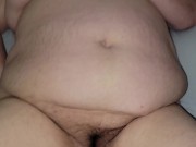 Preview 3 of Slutty BBW wife loves getting dp pussy stretched Creature Cock dildo and dick