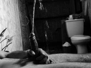 Pissing in Hotel Shower