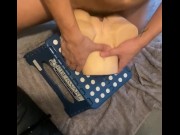 Preview 5 of Solo male pounds flesh light, dirty talk, cum for me