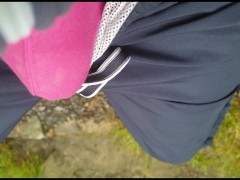 Beach walk in chastity with foot cum - Screenshot 1 of 16 - Feet