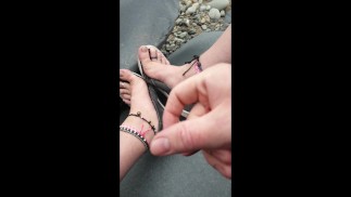 海滩漫步贞操与脚暨